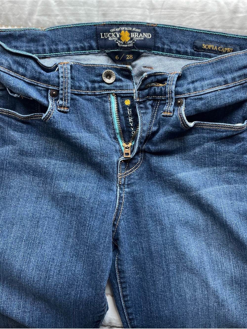 Lucky Brand Blue Sofia Capri Jeans - Women's Ankle Crop